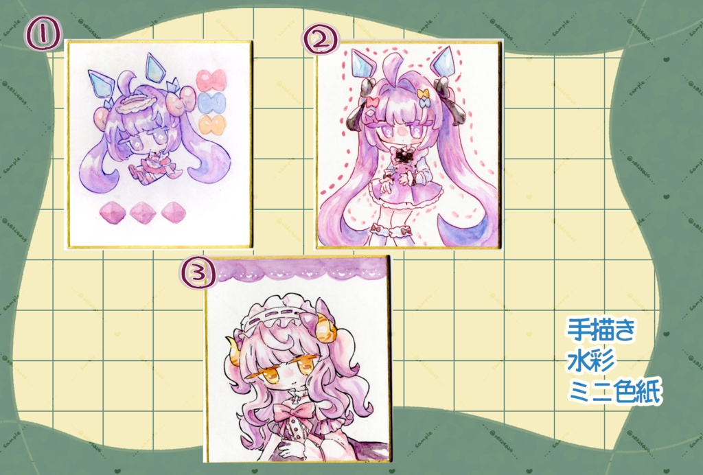 【色紙】ミラちゃん、きゃんでぃちゃん【かわいい】