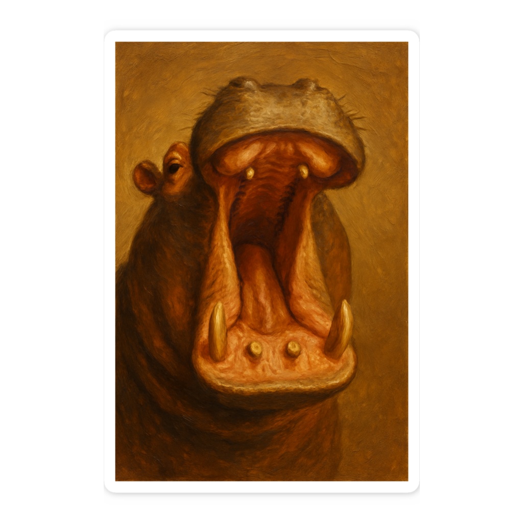 カバの口ステッカー