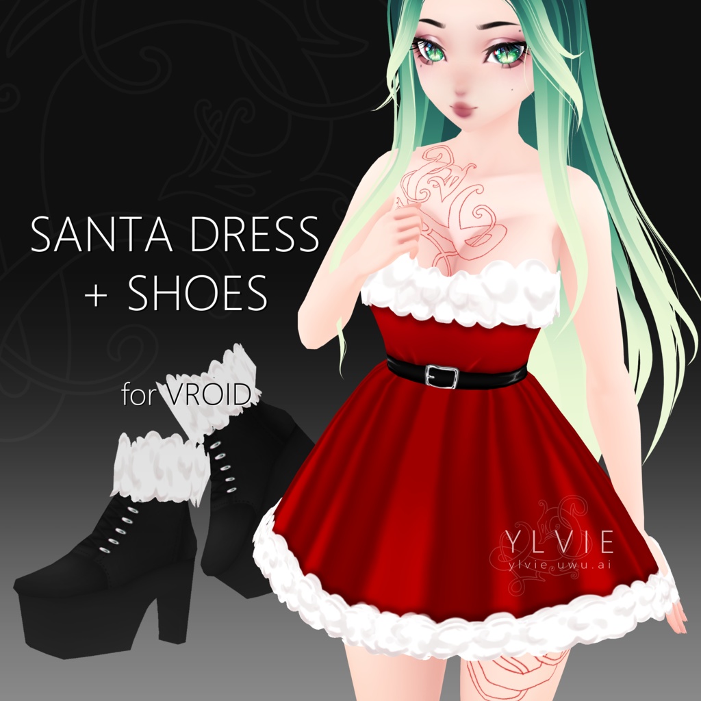 VRoid SANTA Dress Outfit