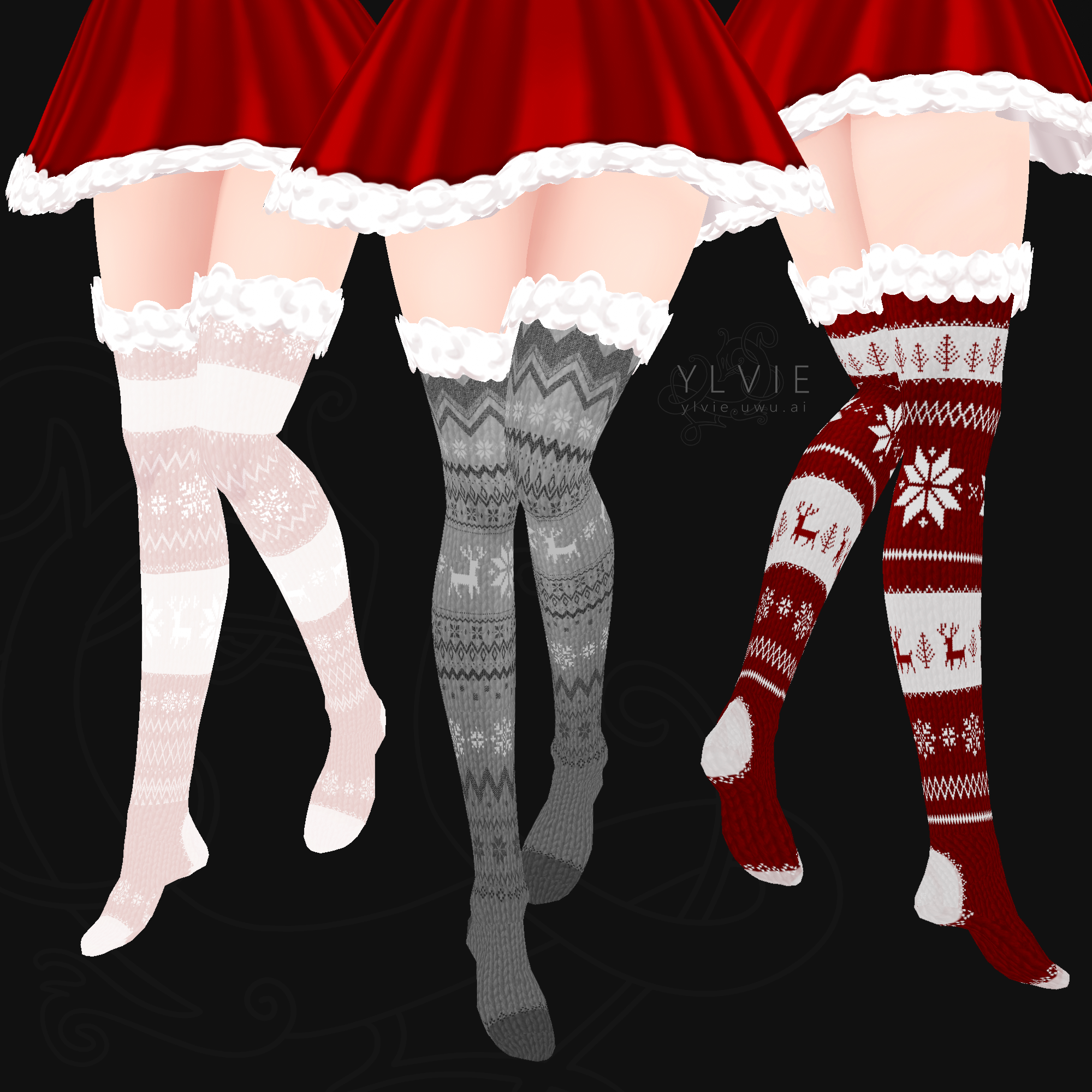 VRoid Holiday SOCKS Pack - Ylvie's Shop ♡ - BOOTH