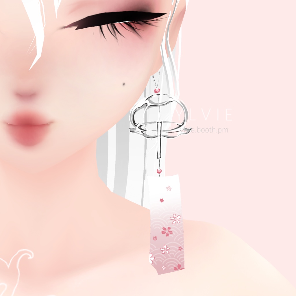 ❤ VRoid Furin Windchime Earring Set 風鈴
