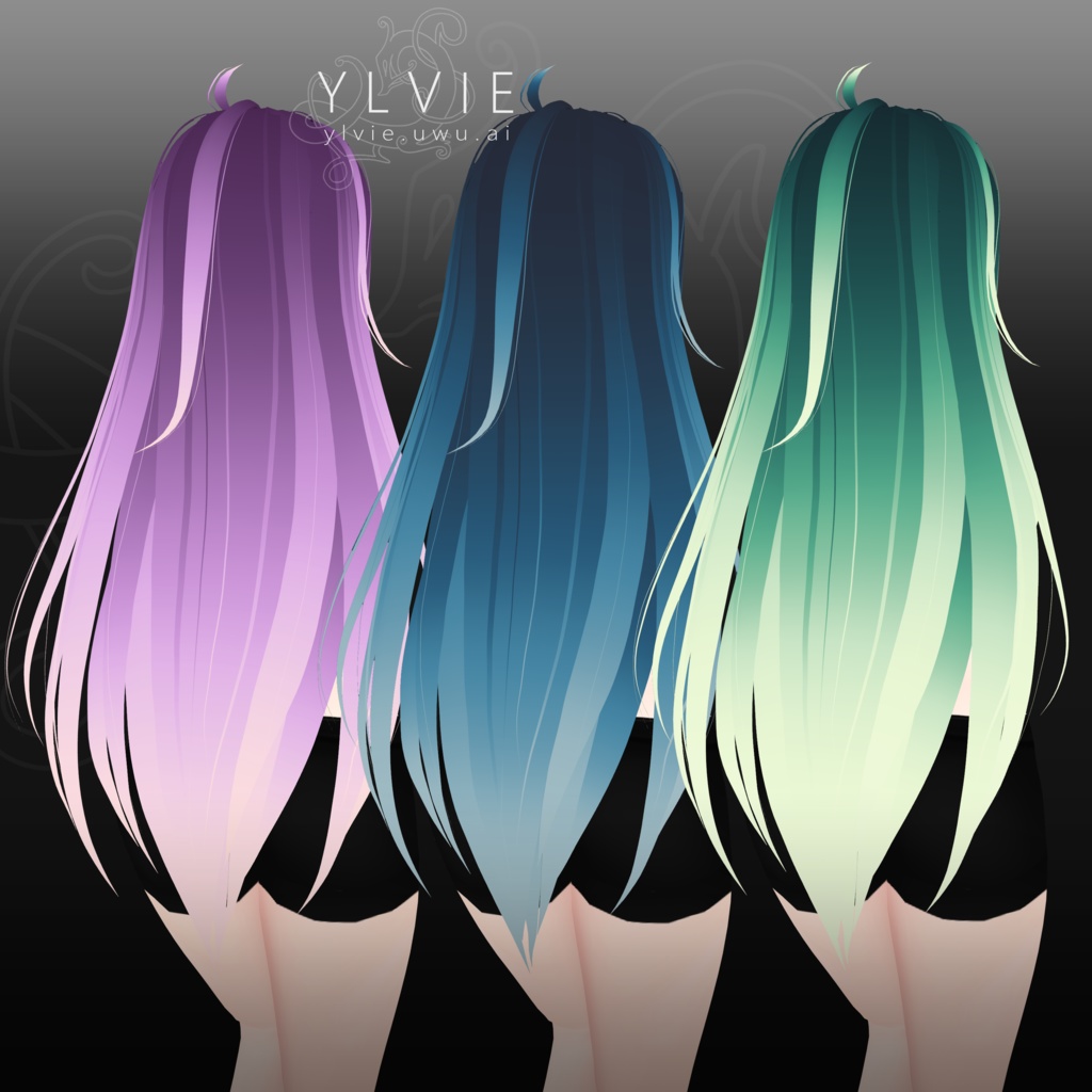 VRoid WINDSWEPT Hairstyle (6 Colors) 髪