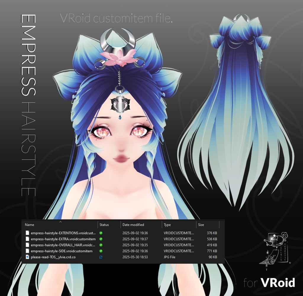 VRoid Empress Hairstyle