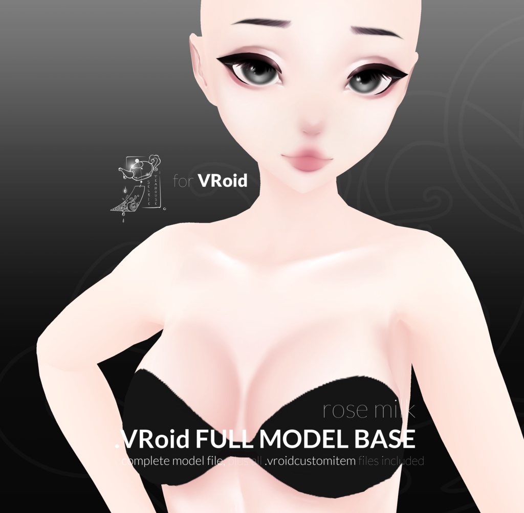 VRoid MODEL BASE . Rose Milk