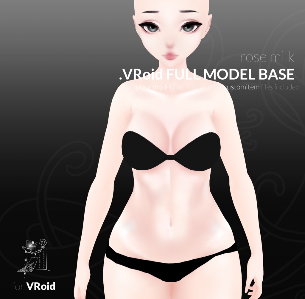 VRoid MODEL BASE . Rose Milk