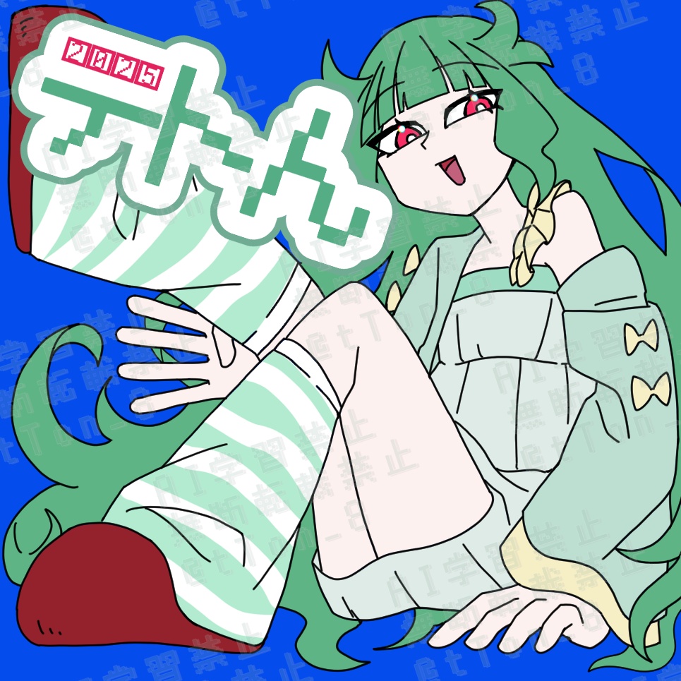 テトん4周年記念　40mm正方形缶バッジ③