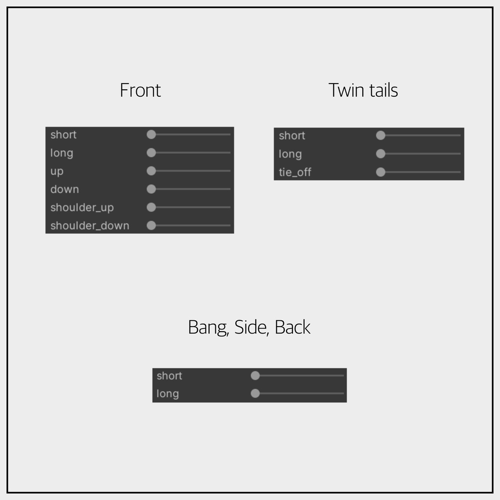 【3Dヘアモデル】Wintersweet