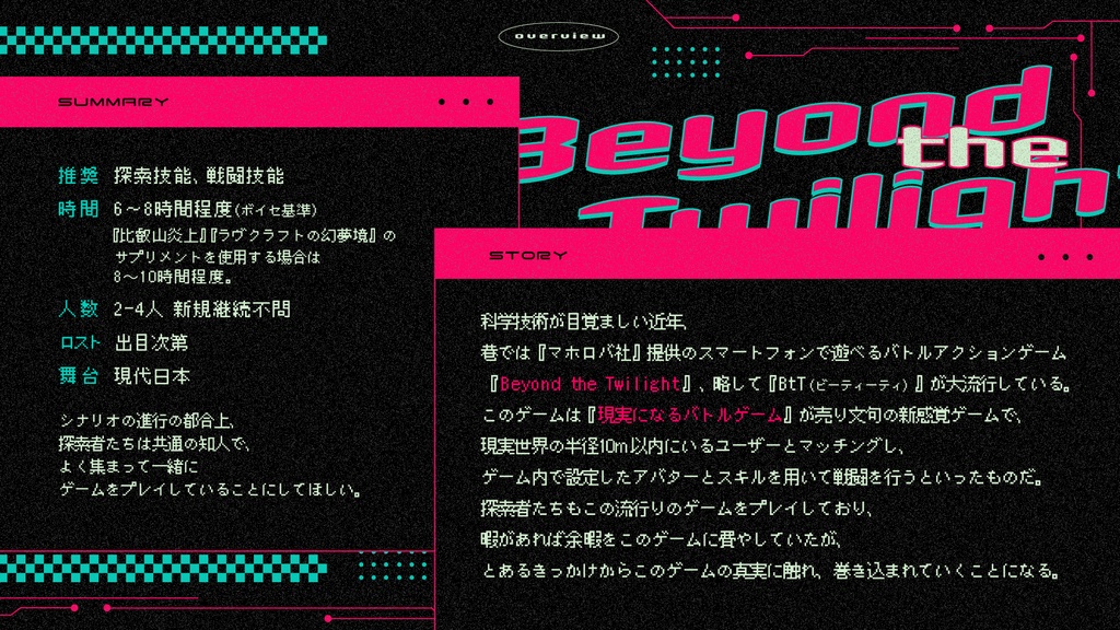 クトゥルフ神話TRPGシナリオ集「Twilight Warp School」SPLL:P107313