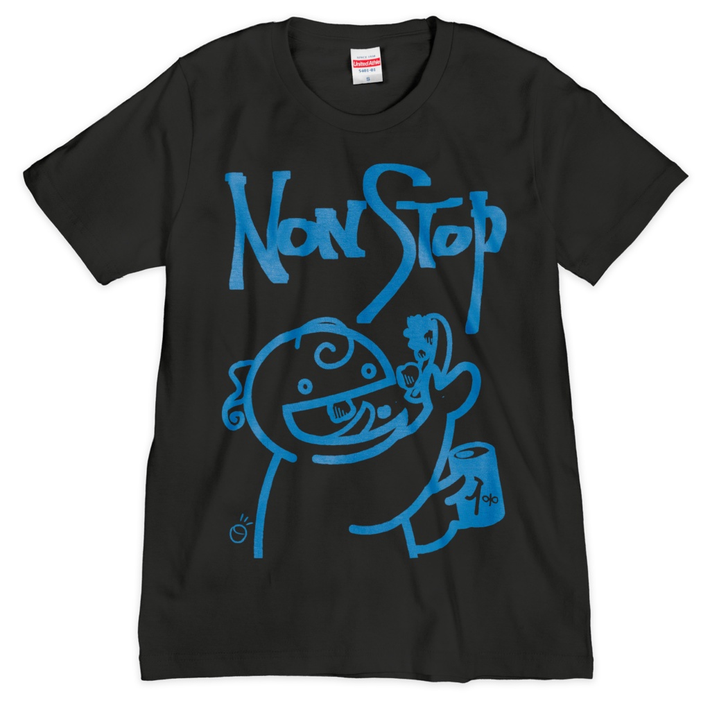Non Stop Tシャツ・ぶるー