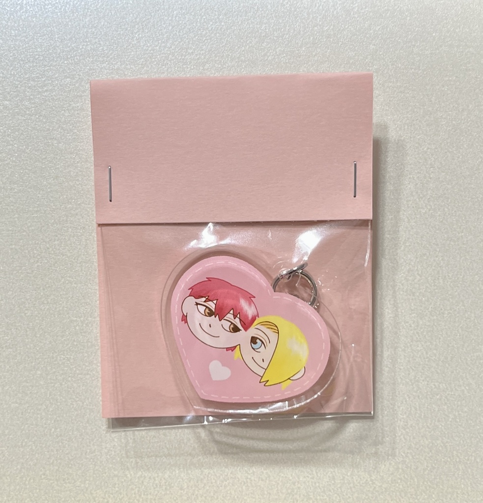 🦂と💣　ハート型アクキー