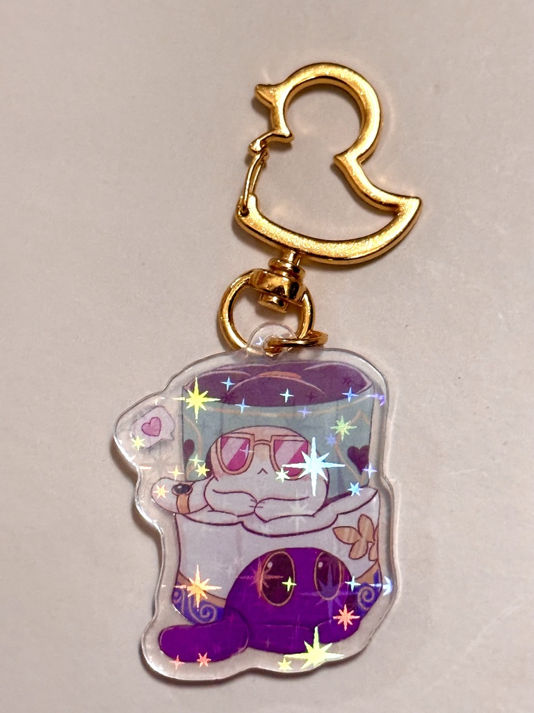 きらきらver.ハニーダイス＆ブルーベリー缶アクリルキーホルダー