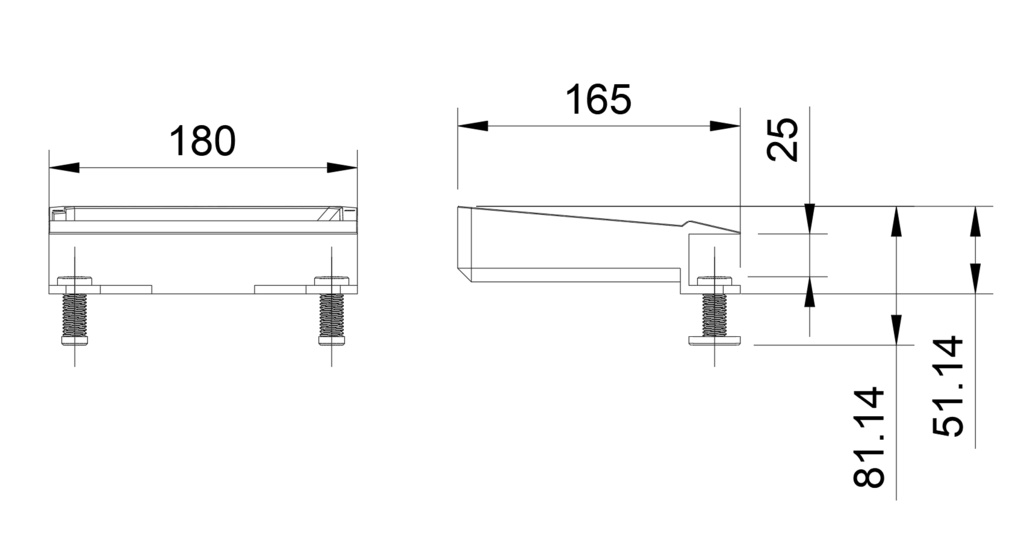 キーボードも置ける クランプ式ハンギングトレイ