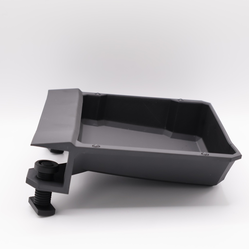 キーボードも置ける クランプ式ハンギングトレイ