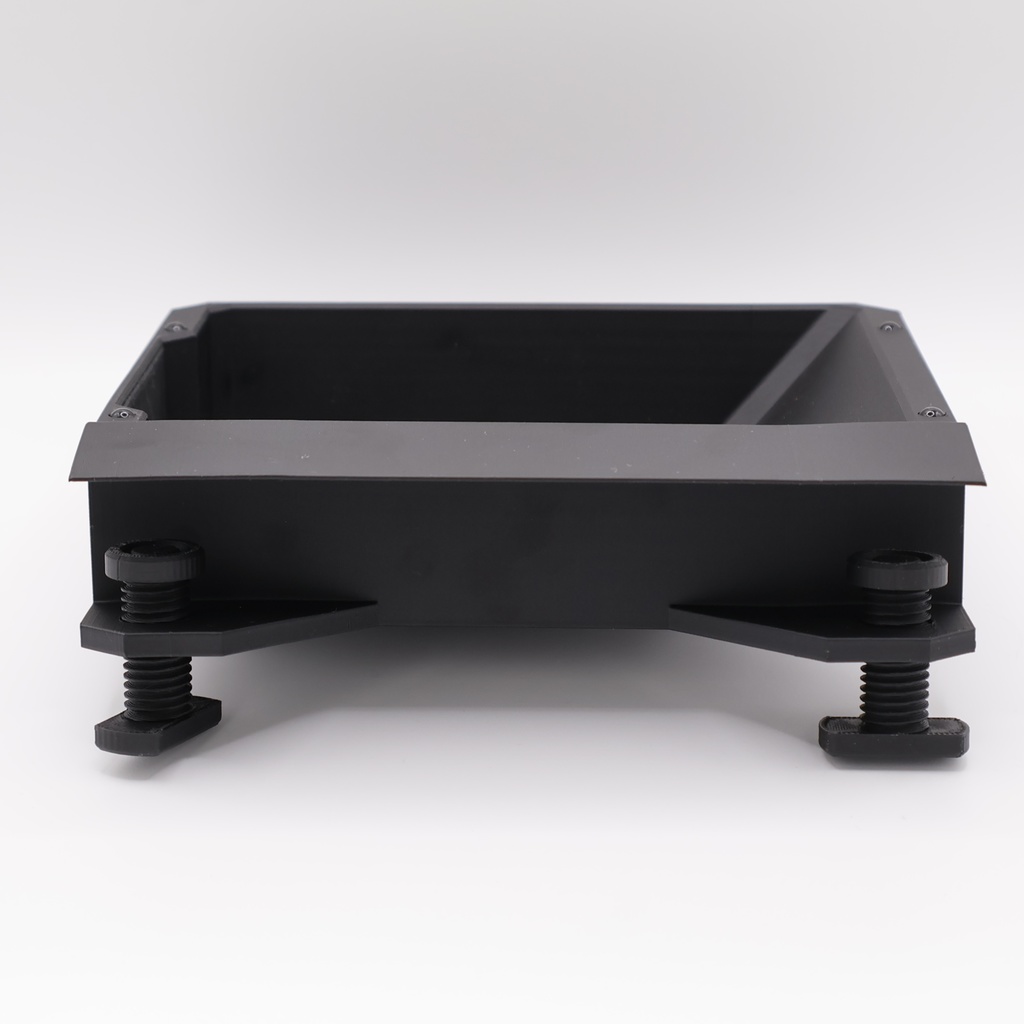 キーボードも置ける クランプ式ハンギングトレイ