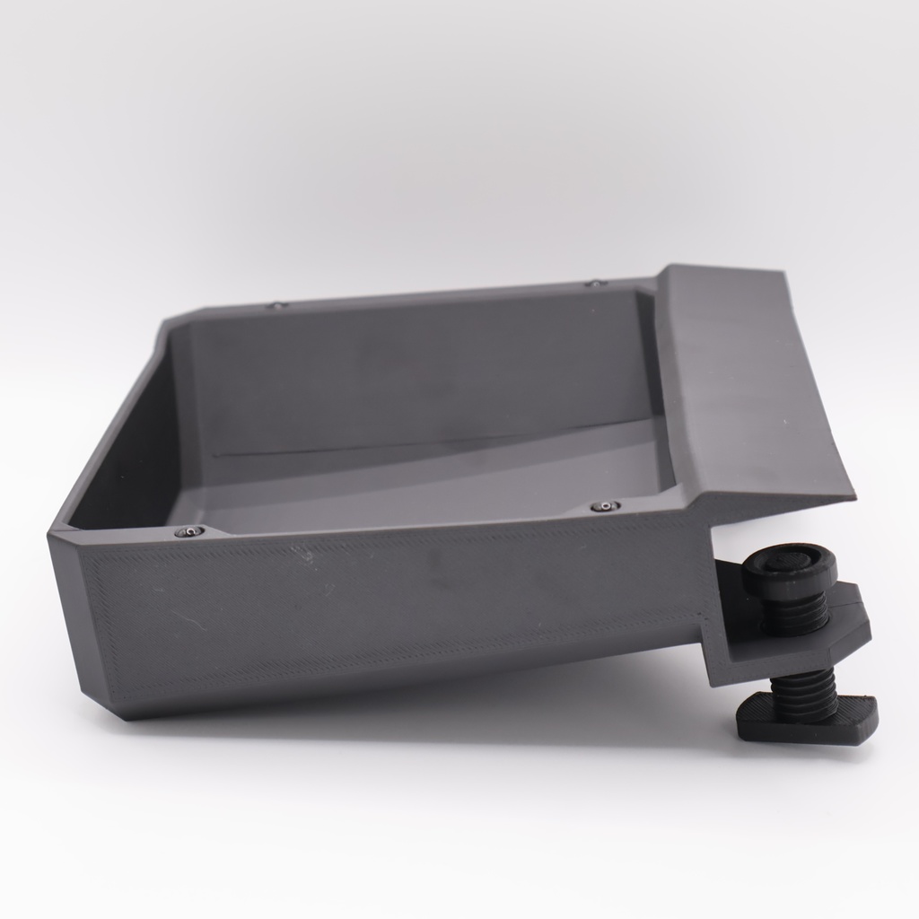 キーボードも置ける クランプ式ハンギングトレイ