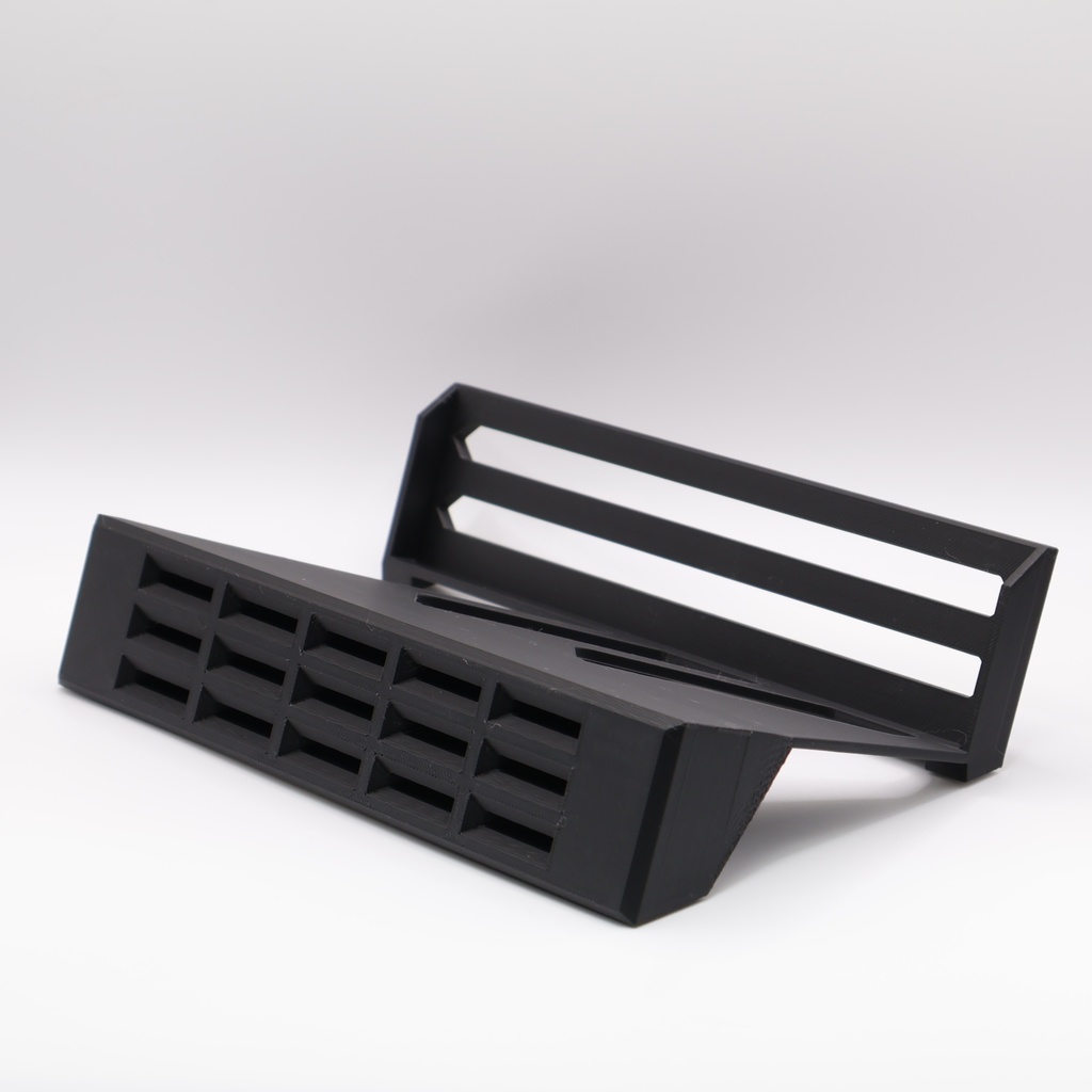 ゲーム機用 斜め横置き ディスプレイスタンド【ソフト15枚収納 / Switch 2互換】