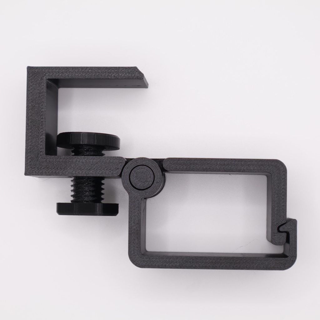 デスク用 クランプ固定式 ケーブルホルダー【開閉ヒンジ付き・両面テープ不要】