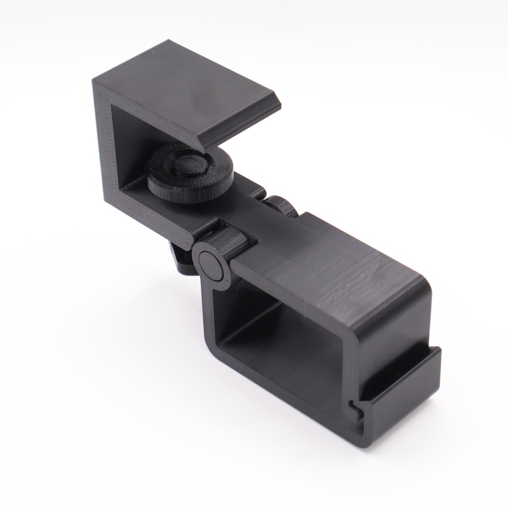 デスク用 クランプ固定式 ケーブルホルダー【開閉ヒンジ付き・両面テープ不要】