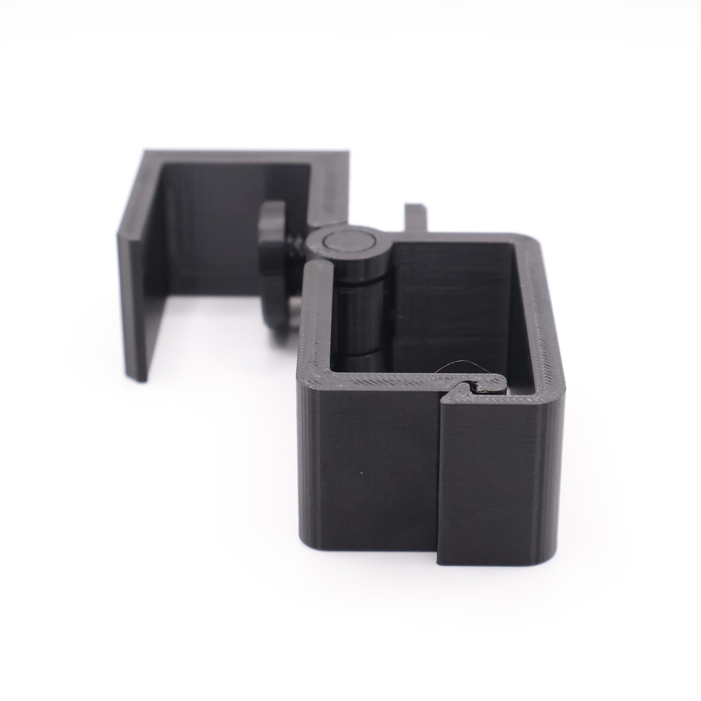 デスク用 クランプ固定式 ケーブルホルダー【開閉ヒンジ付き・両面テープ不要】