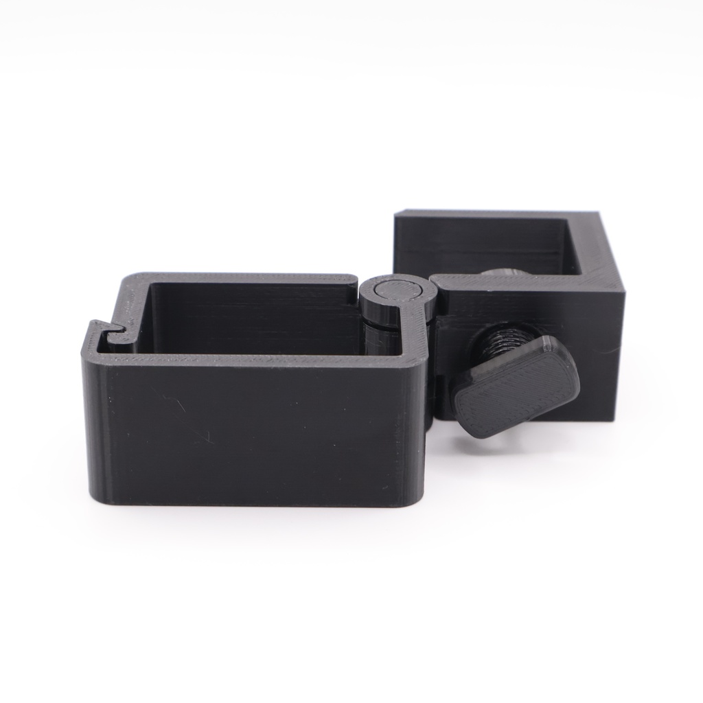 デスク用 クランプ固定式 ケーブルホルダー【開閉ヒンジ付き・両面テープ不要】