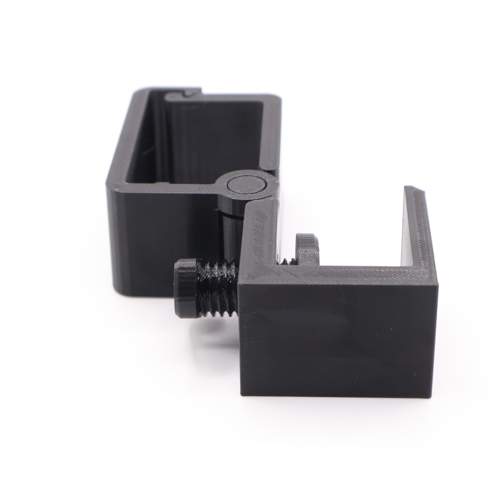 デスク用 クランプ固定式 ケーブルホルダー【開閉ヒンジ付き・両面テープ不要】