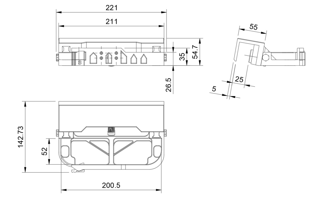 SWITCH2 クランプ式デスク下マウント