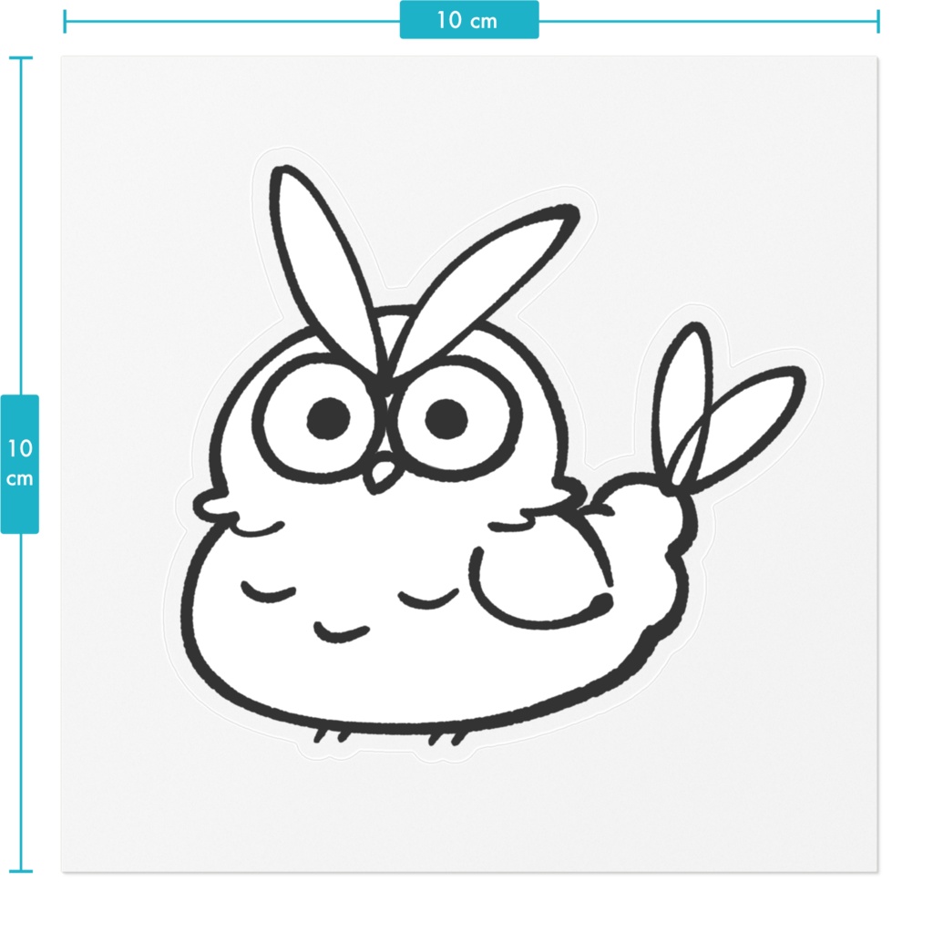 ふくてんクリアステッカー (全デザイン)