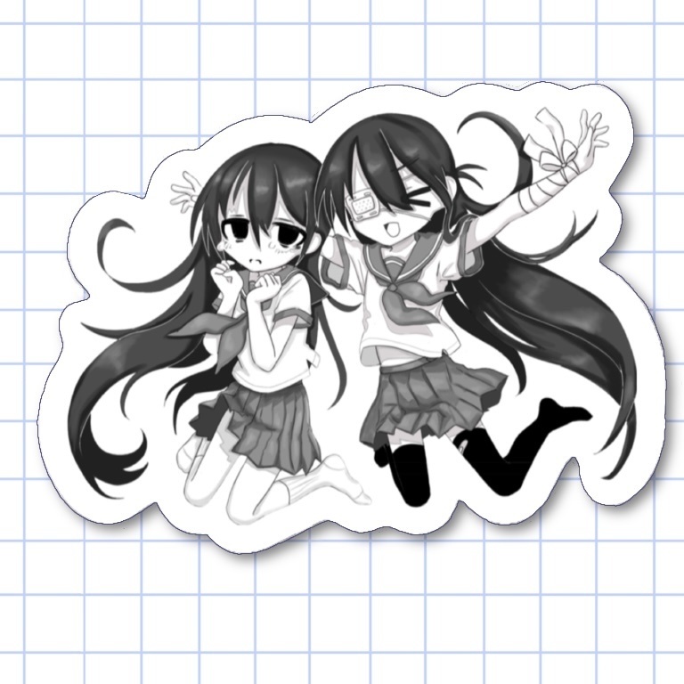 モノクロステッカー