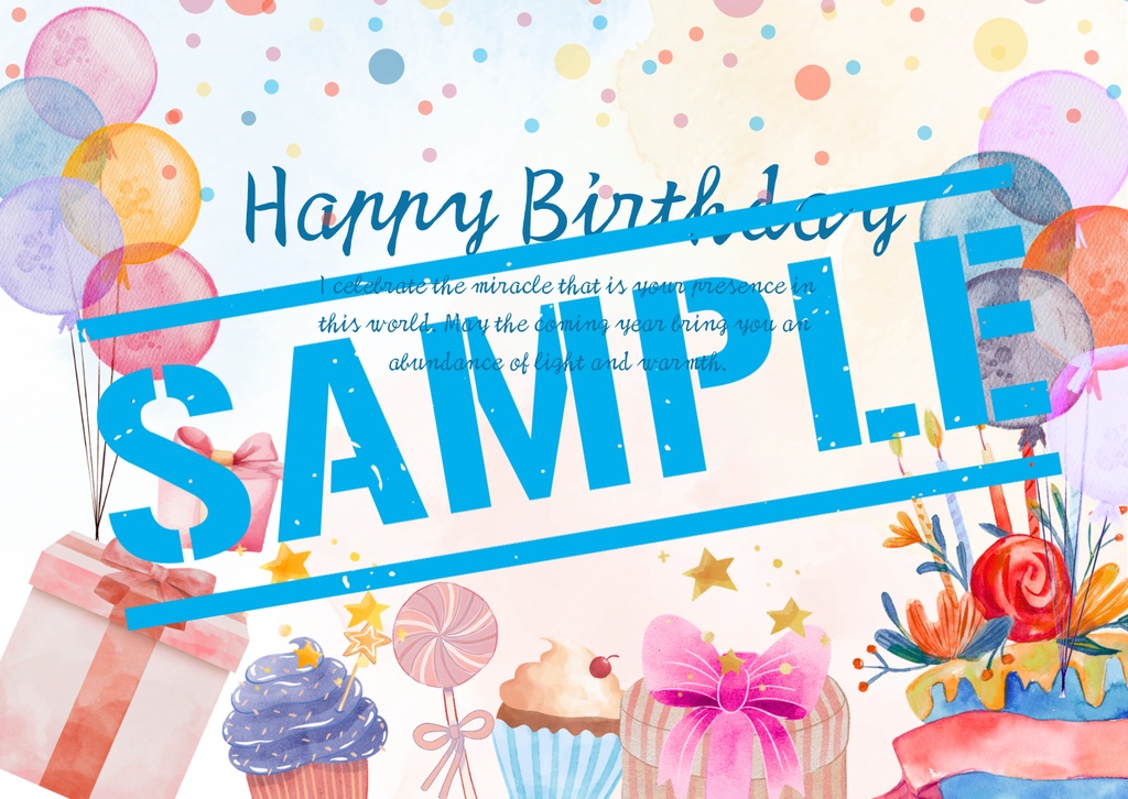 BrithdayCard　５枚セット