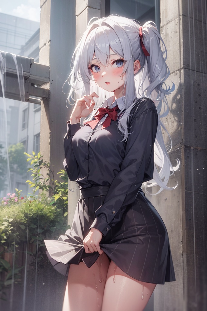 【制服透けフェチ】濡れ透け制服特集