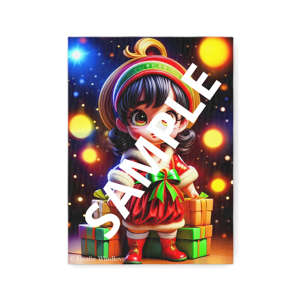 AI-Generated 3D Cute Christmas Child - Canvas 1