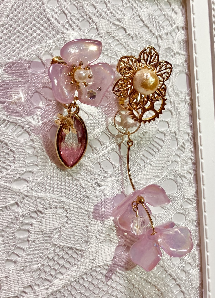 Identityv 機械技師 枯れない花 モチーフイヤリング ピアス こつぶ屋 Booth