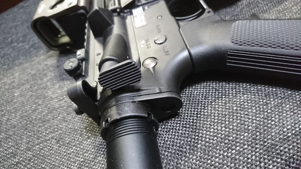 実物 DPMS ティアドロップ フォアードアシストノブ PTW トレポン MWS