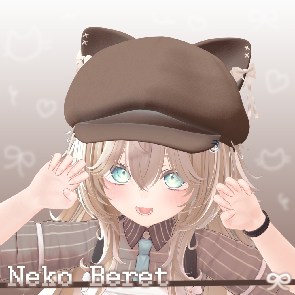 ねこみみベレー帽【Neko Beret】