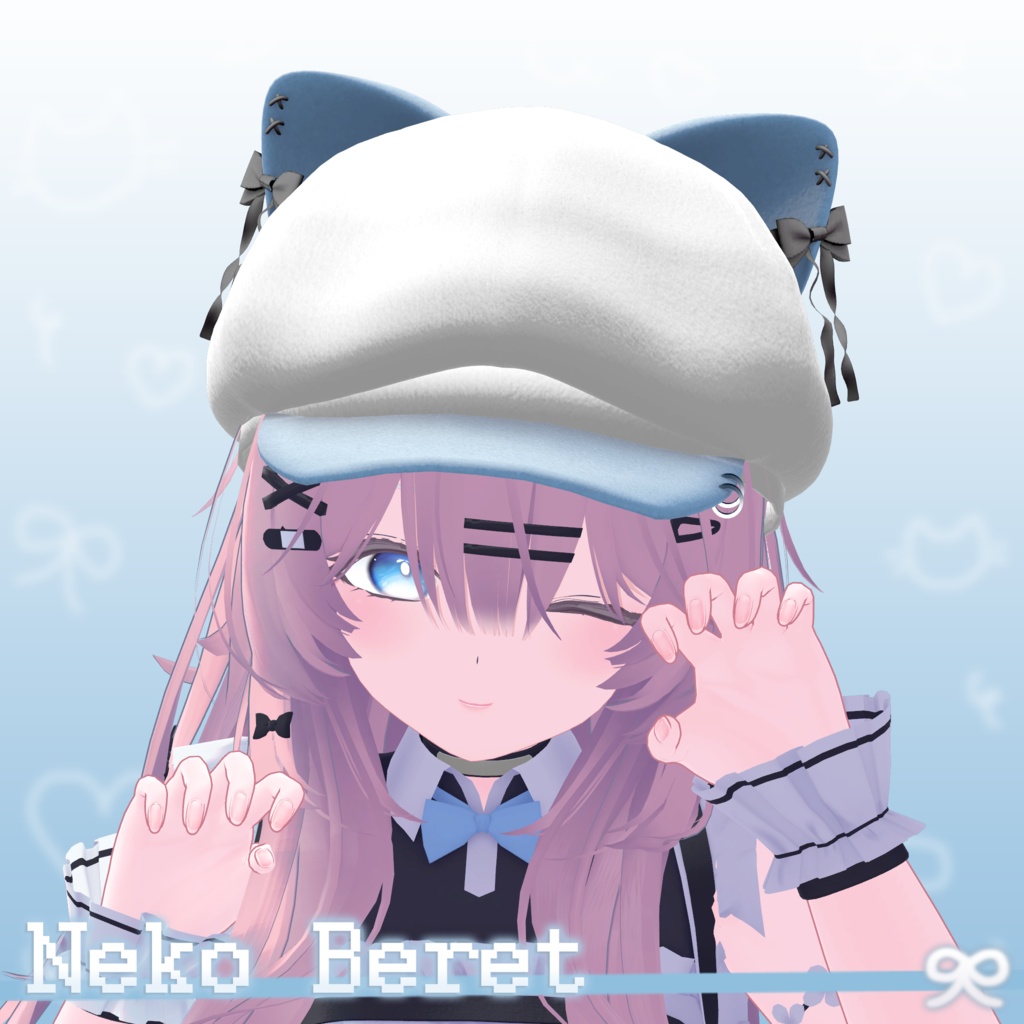 ねこみみベレー帽【Neko Beret】