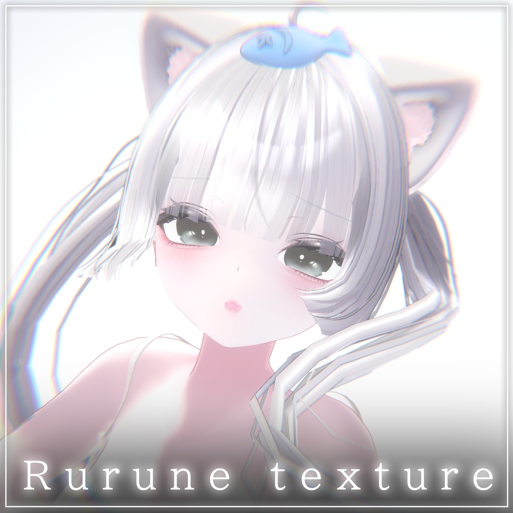 【rurune専用】texture set(face+eyes)🦈🤍