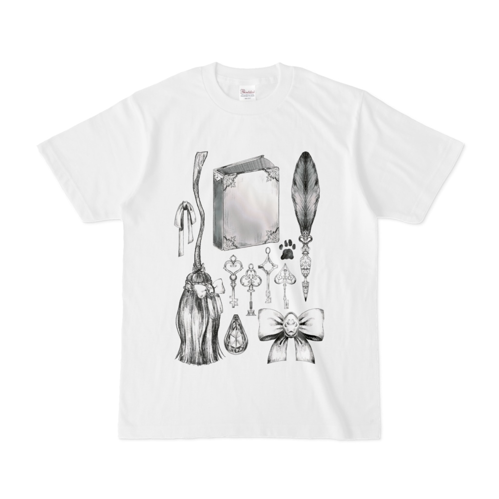 【常設グッズ】Meido Mizuki オリジナルペン画 Tシャツ【個人勢Vtuber】