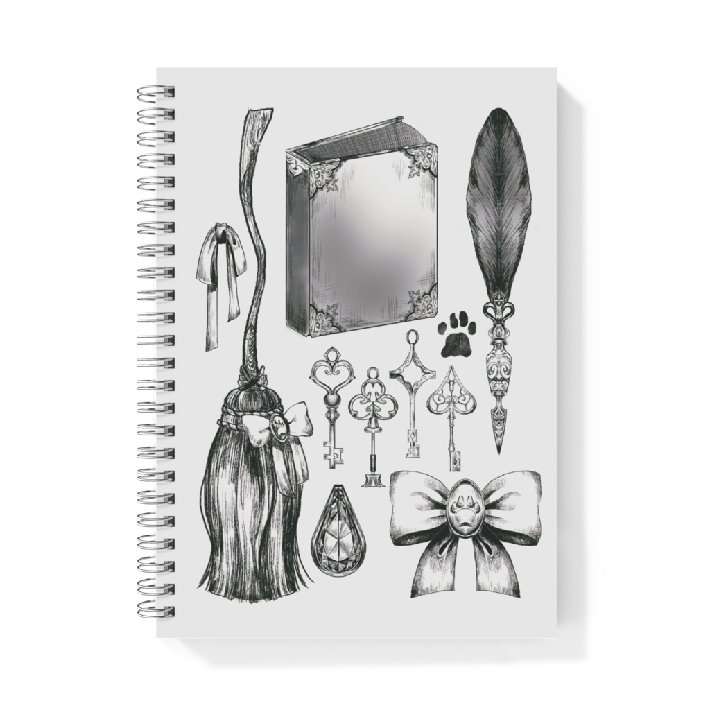 【常設グッズ】Meido Mizuki A5 Notebook 【個人勢Vtuber】