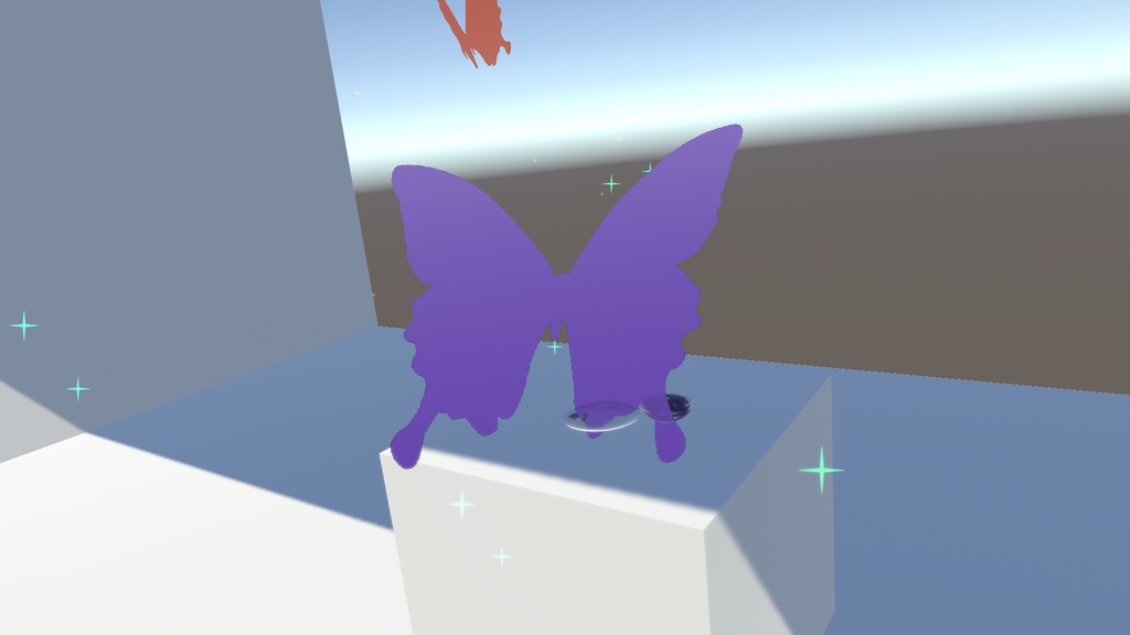 [VRChat]蝶々のパーティクル