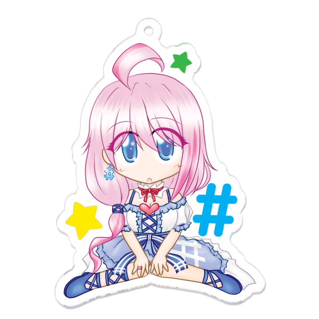 【同人グッズ】loveちゃん(おすわり)・アクリルキーホルダー【サークル:殺戮記念館】