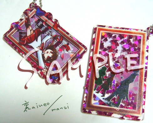 Ib-キラキラ花びらアクリルキーホルダー