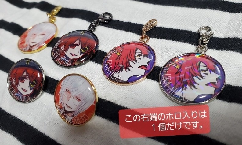 ハトアリ-ミニチャームとピンズ