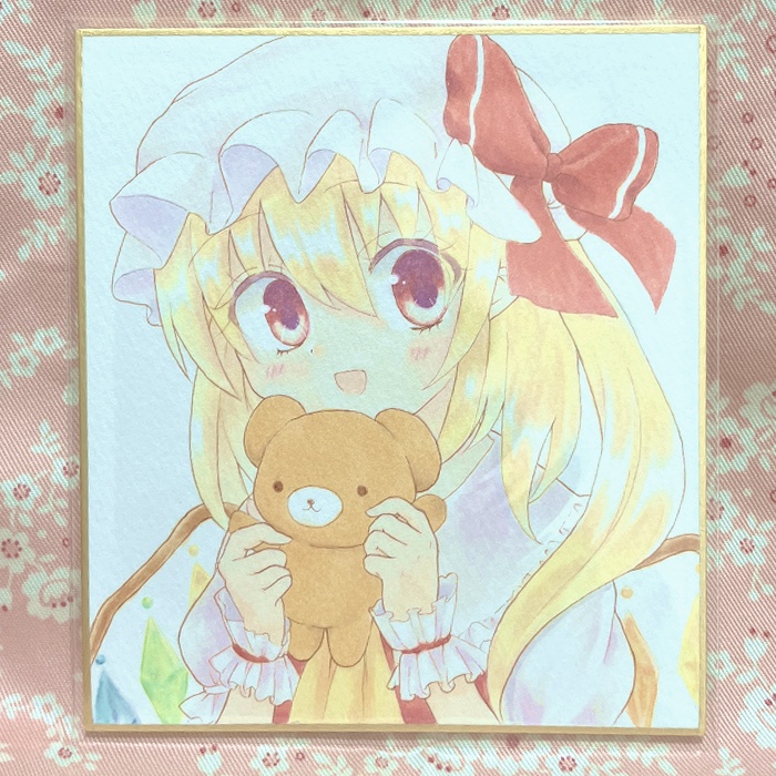 【原画】東方project 「フラン」 小色紙 額なし あんしんBOOTHパック