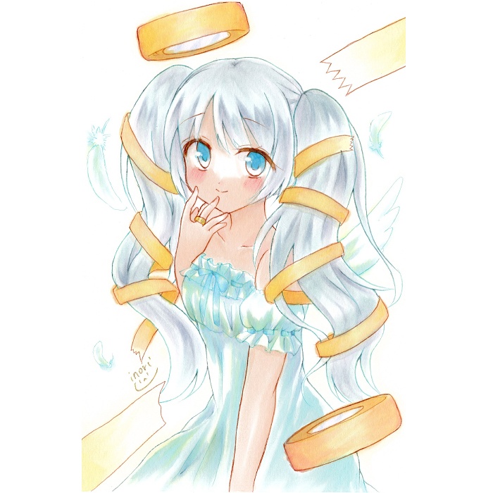 【原画】オリジナルイラスト　「マステテンシ」　ポストカードサイズ　額なし　あんしんBOOTHパック