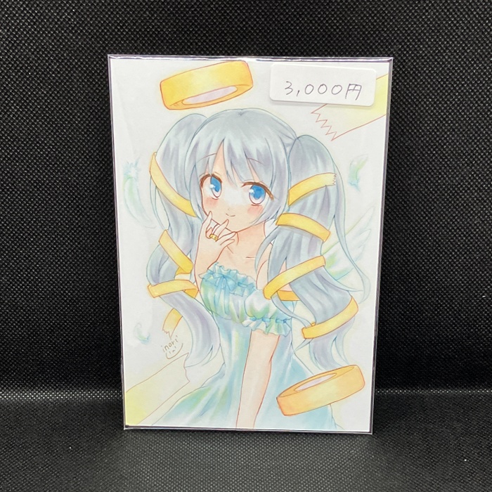 【原画】オリジナルイラスト 「マステテンシ」 ポストカードサイズ 額なし あんしんBOOTHパック