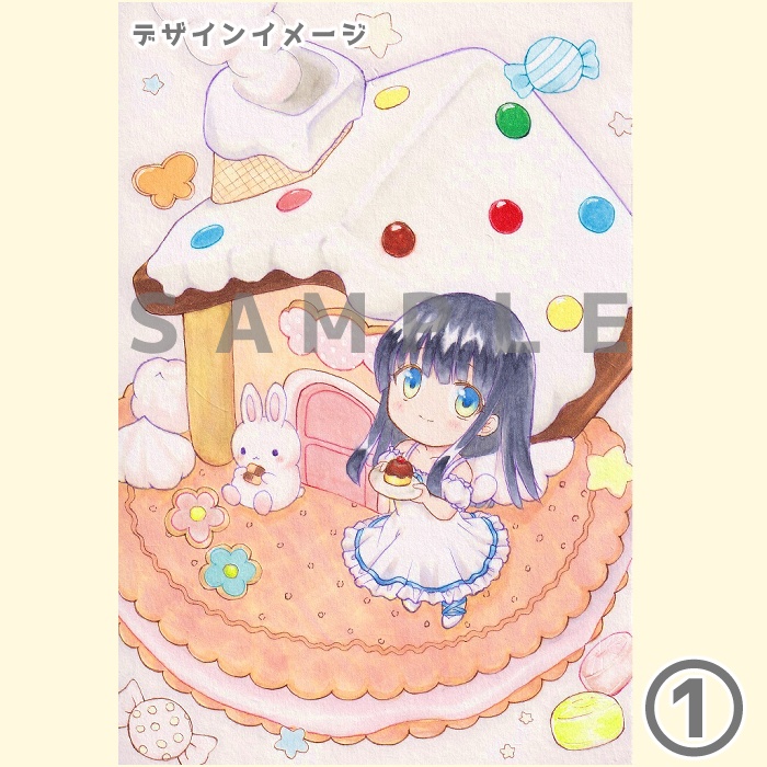 【ポストカードB】 1枚入り 7柄 あんしんBOOTHパック