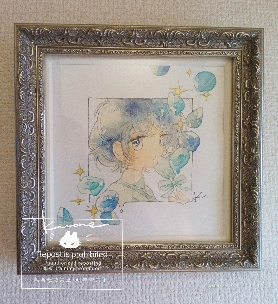 BLUEシリーズ150角額装作品