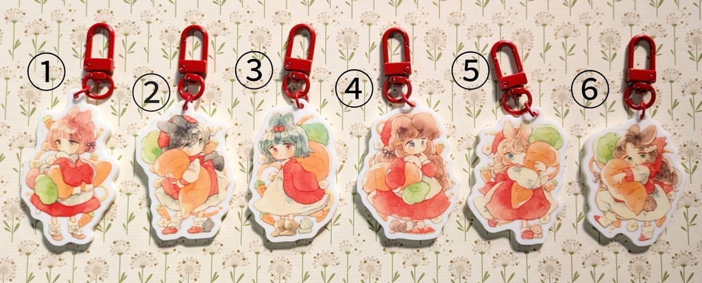 にんじんっ子アクリルキーホルダー