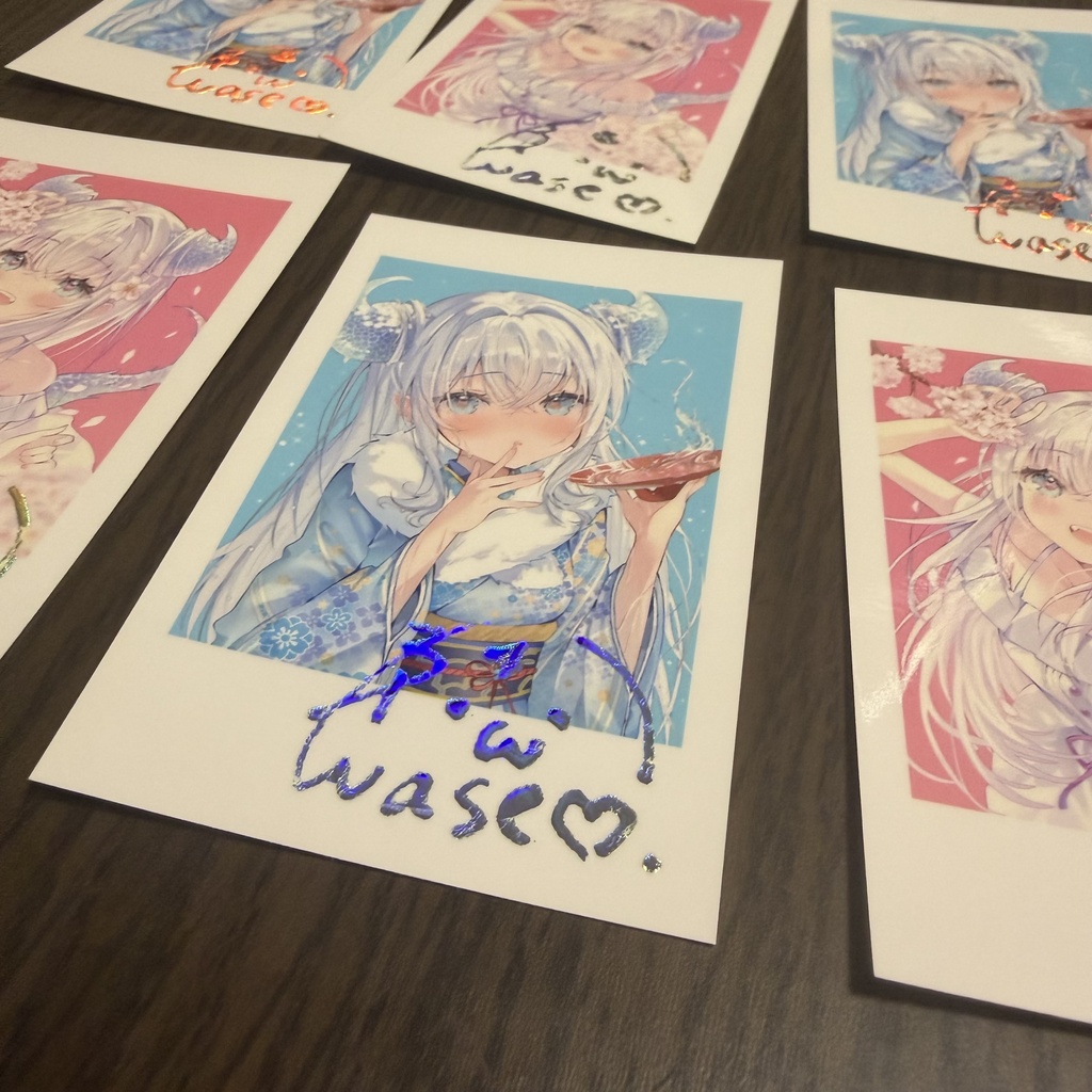 ノクちゃん チェキ 直筆箔押しサイン