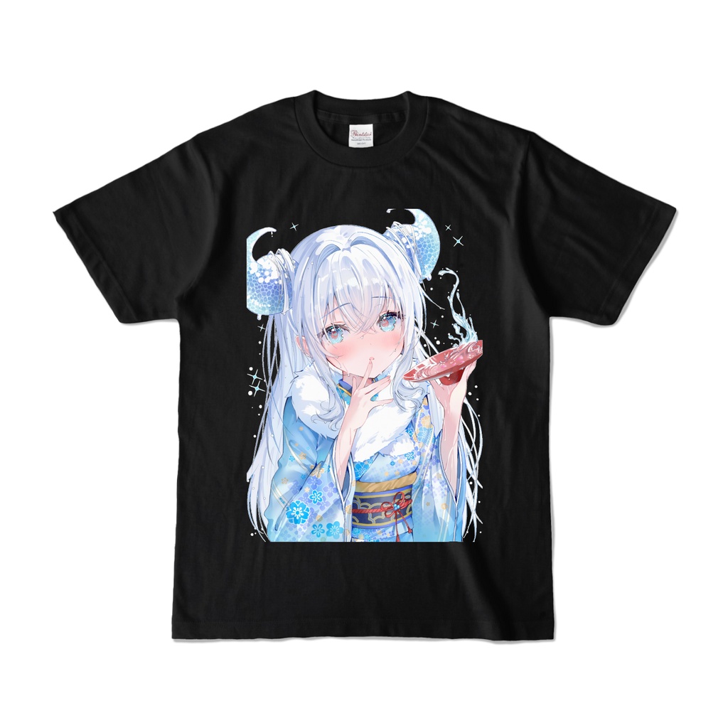 ILLUSIA ノクちゃん Tシャツ 黒